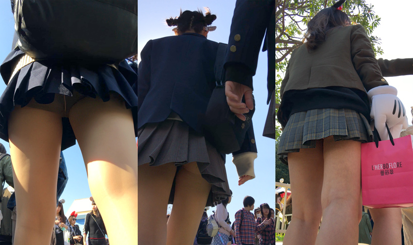 [hipfive2]【4K街撮り夢の国】制服パンチラ4ロングバージョン
